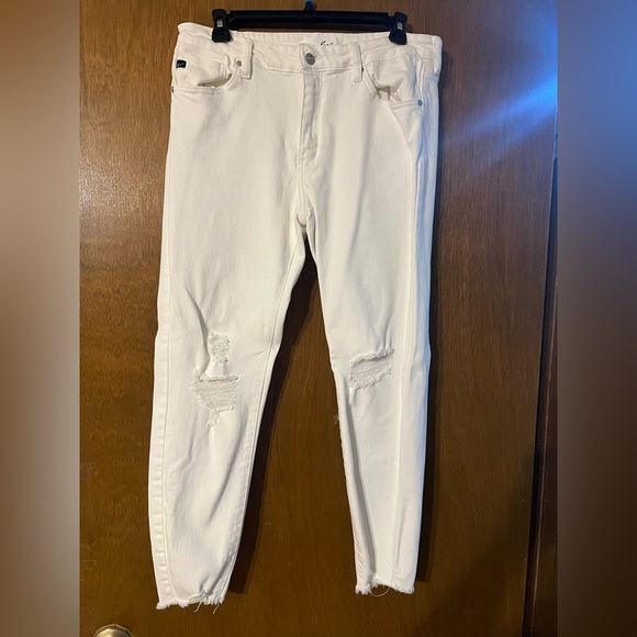 KanCan Denim - KanCan Women's White Distressed Skinny Jeans